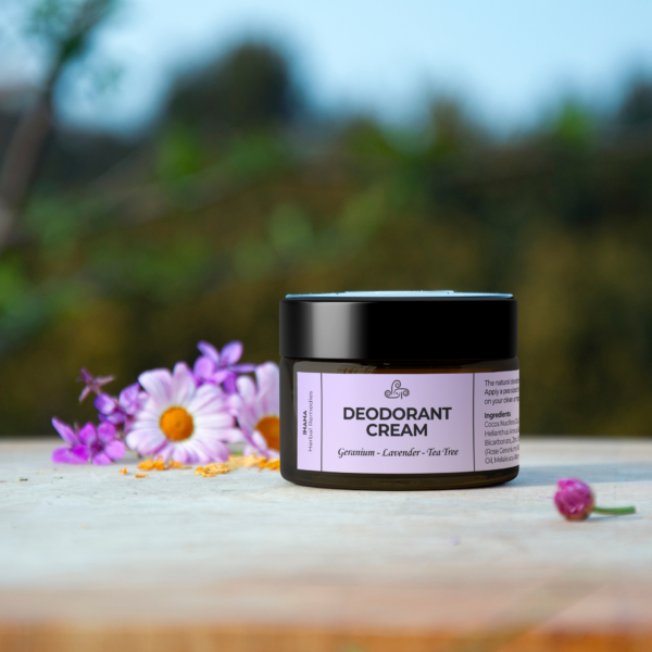 Natural Deodorant Cream for Sensitive Skin – Geranium & Lavender