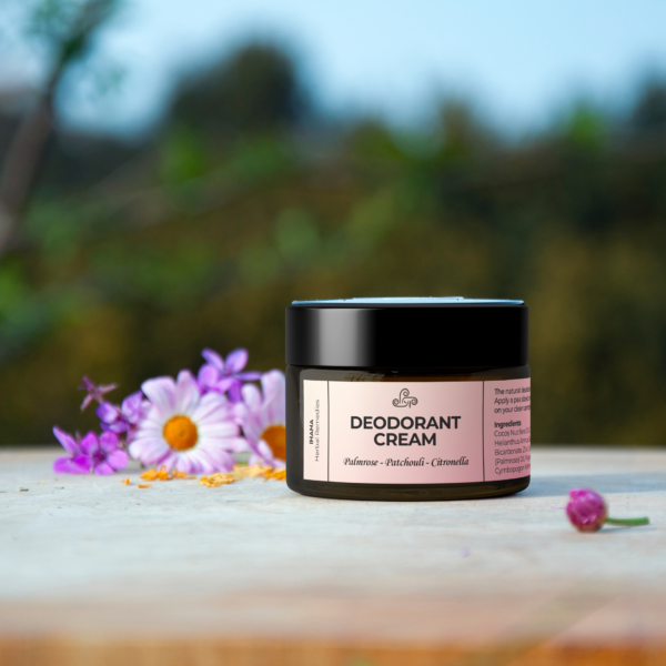 Natural Deodorant Cream for Sensitive Skin – Palmrose & Patchouli